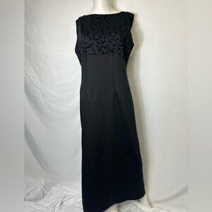 STUNNING MG APPAREL BRAND SIZE LARGE BLACK SLEEVELESS DRESS Party Christmas